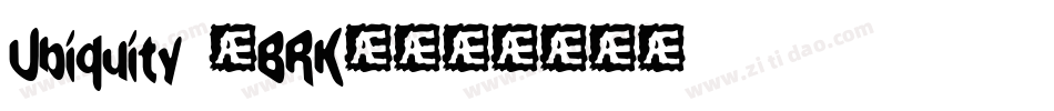 Ubiquity (BRK)字体转换